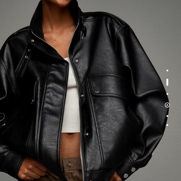 bershka leather jacket