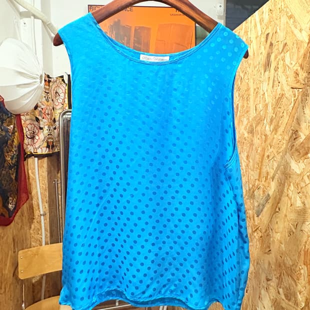 Japanese 빈티지 도트 나시