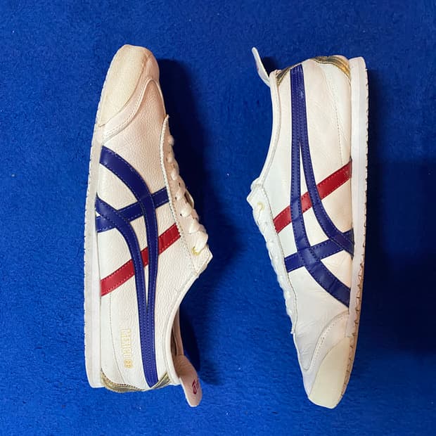 오니츠카 타이거 멕시코 66 화이트 다크블루 285mm