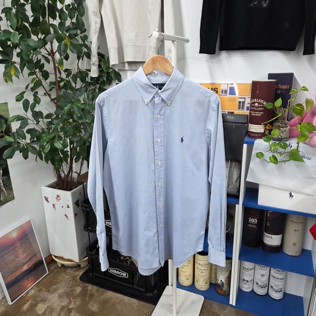 폴로랄프로렌 솔리드 버튼다운 셔츠 15.5