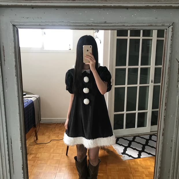 vintage fur one-piece