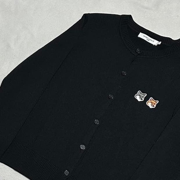 S 메종키츠네 더블폭스 가디건