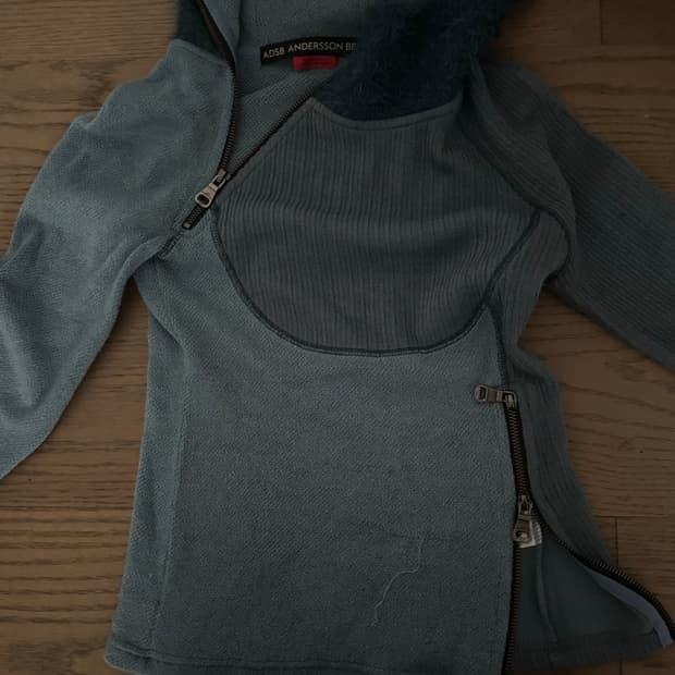 앤더슨벨 후드니트집업