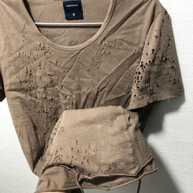 미하라야스히로 디스트로이드 레이어드 티셔츠