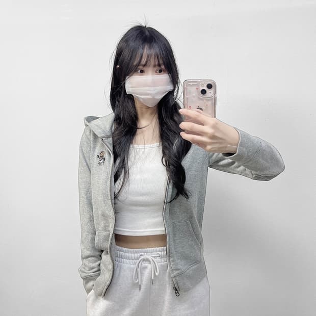 폴로 랄프로렌 걸즈 베어 후드 집업 그레이