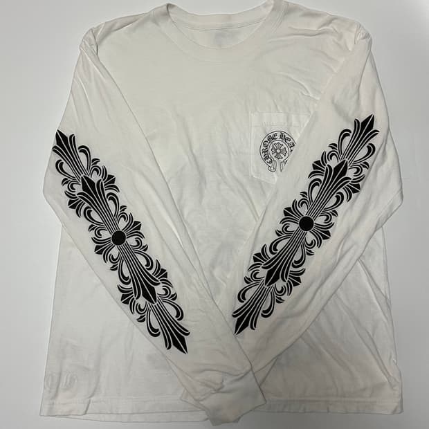 크롬하츠 홀스슈 롱슬리브 화이트 라스베거스