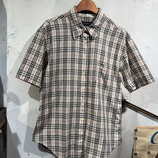 Burberry beige checked shirt