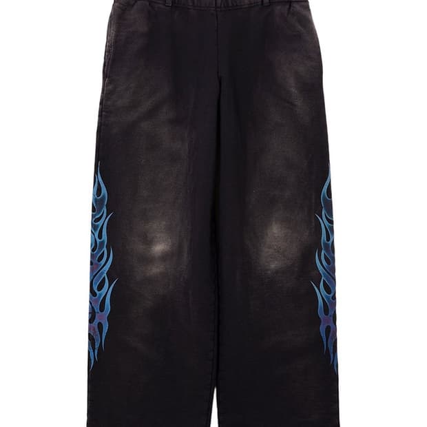 [L]카미야 FIRE” Distressed Sweat Pants  블랙
