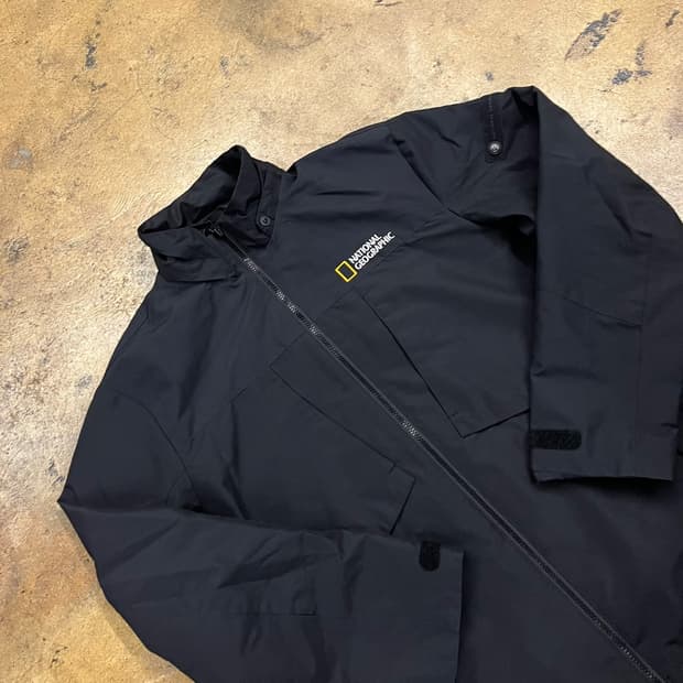 [정품/L] 내셔널지오그래픽 블랙 바람막이 자켓 b15