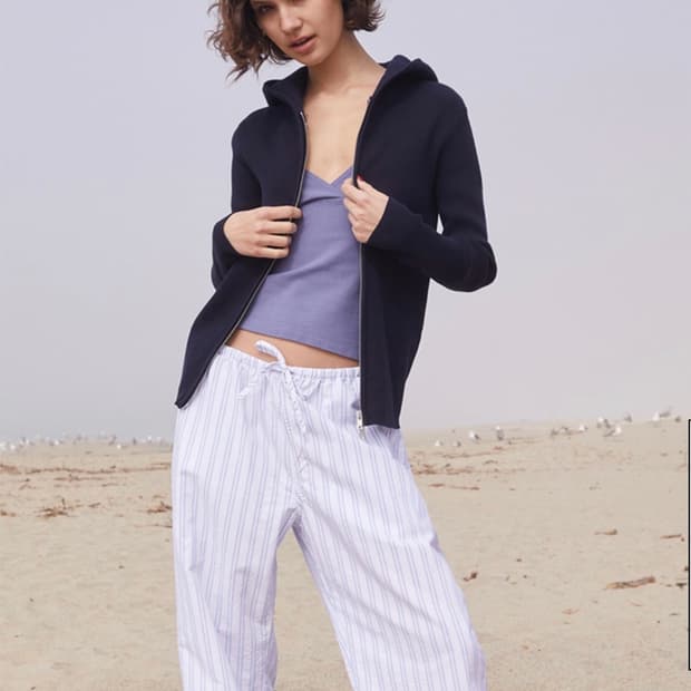 브랜디멜빌 니트 후드집업