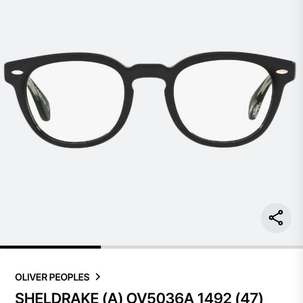 올리버피플스 쉘드레이크 블랙 안경