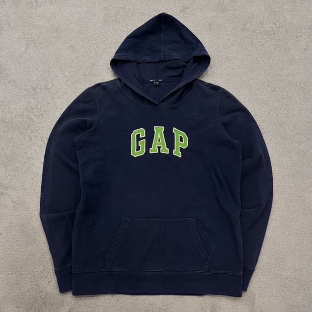 S GAP 로고 후드 네이비