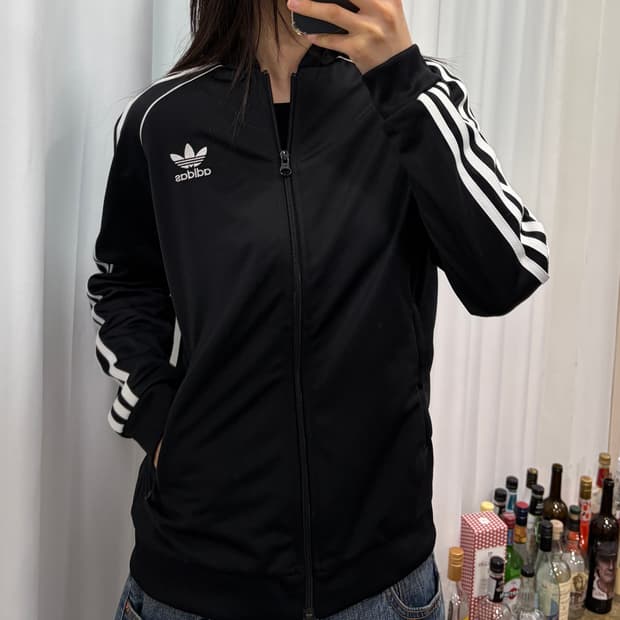 [S]아디다스 트레포일 SST 블랙 트랙탑 져지