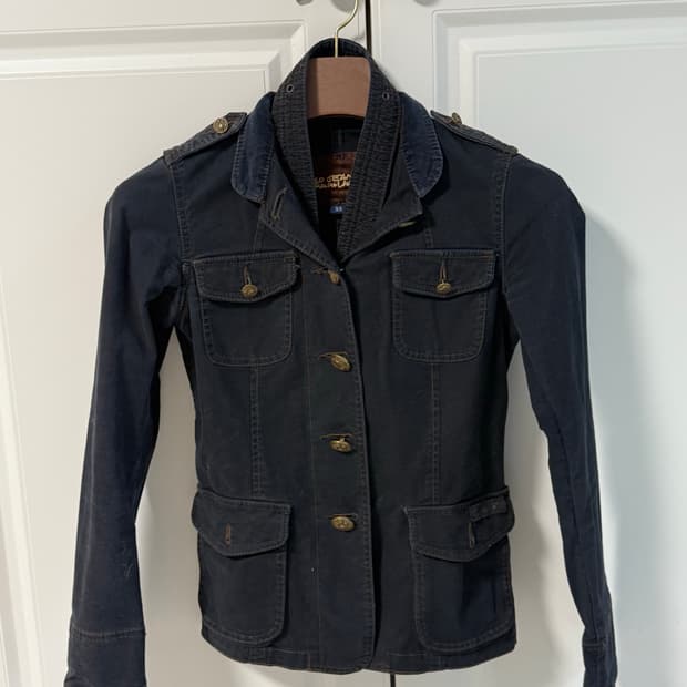 Slim Fit Belt Denim Jacket