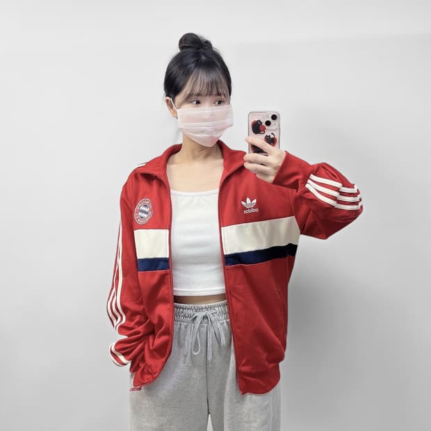 아디다스 바이에른 뮌헨 트랙탑 져지 레드