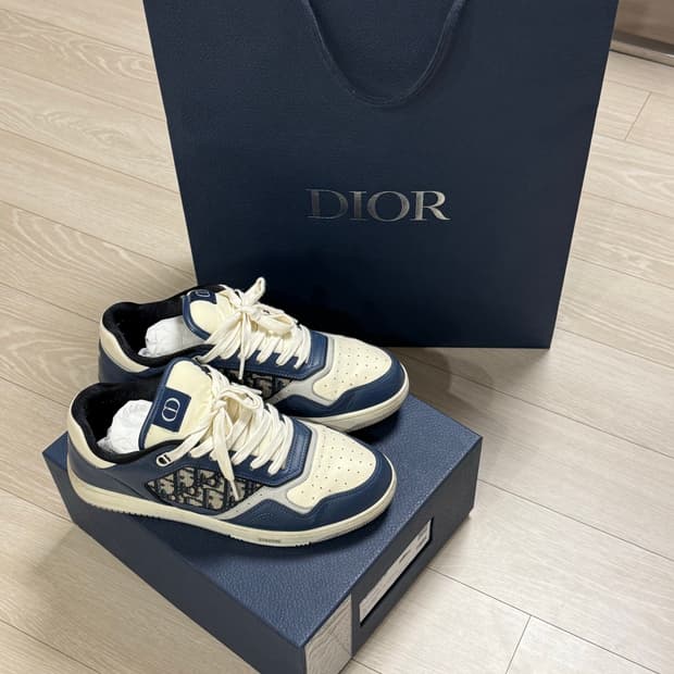 디올 오블리크 B27 로우탑 블루데님 41.5(265) 판매합니다