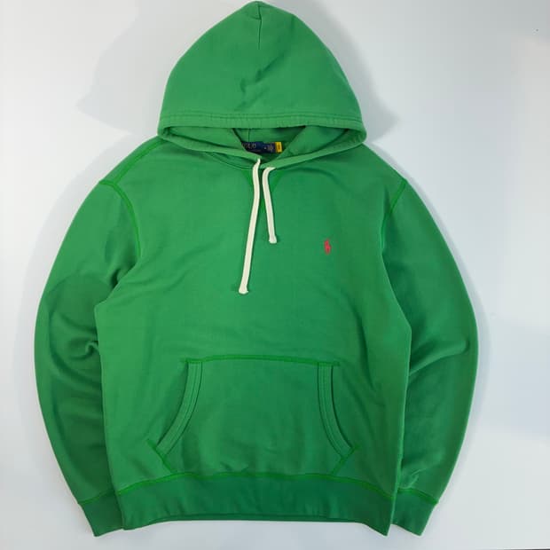 Polo 폴로 랄프로렌 현행QR 그린 후드티