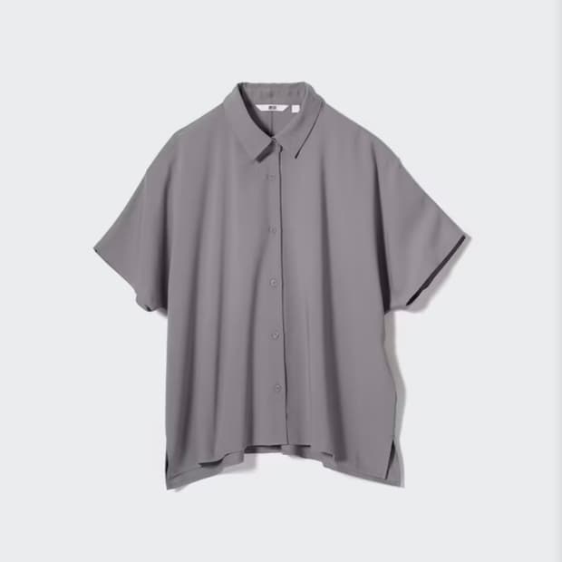 유니클로 레이온 블라우스