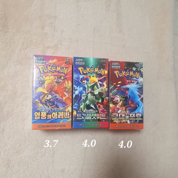 미개봉 포켓몬카드 1박스 열풍아레나 고대의포효 트리플렛비트