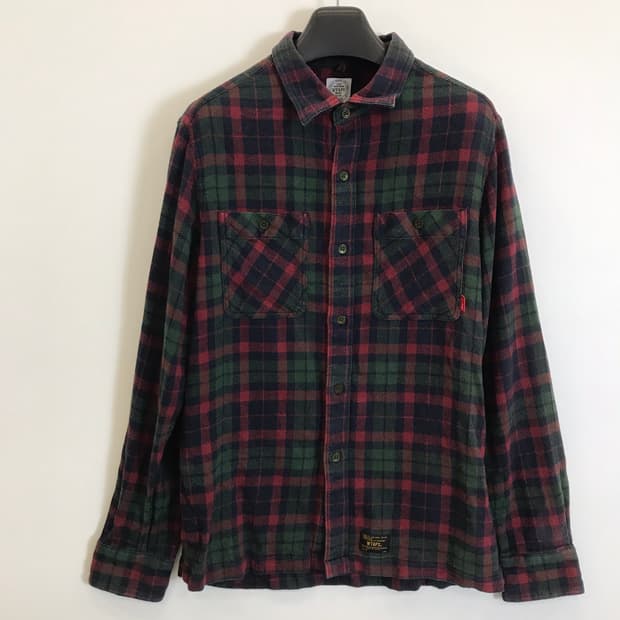 WTAPS 더블탭스 플란넬 체크셔츠 [L]
