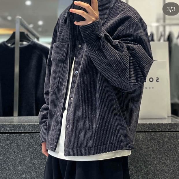 솔리드옴므 코듀로이 점퍼