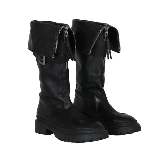 보헤미안 서울 폴디드 벨트롱 부츠240