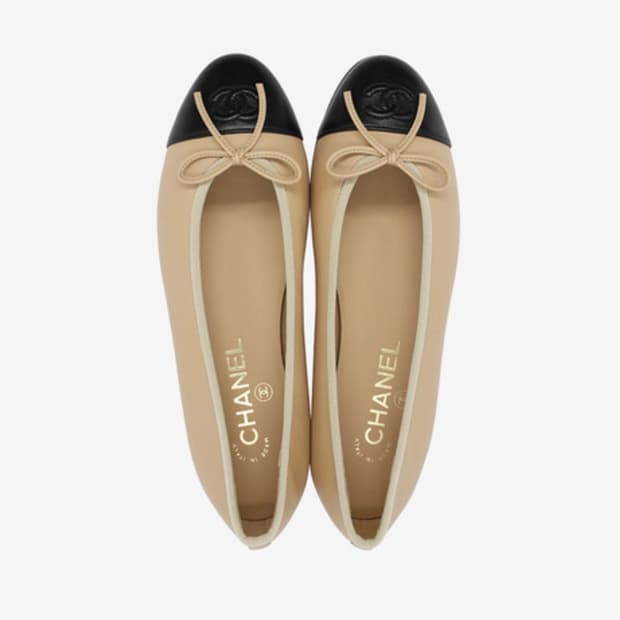 샤넬 플랫슈즈 검베 39