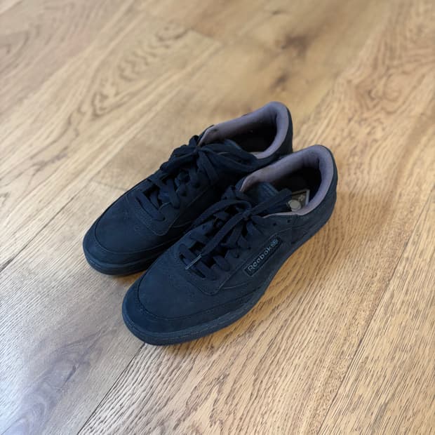 리복 클럽C 워시드 블랙