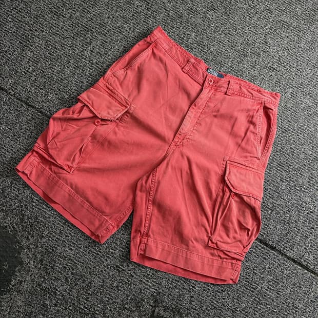 90s 폴로 랄프로렌 퍼티그 카고 반바지 3535