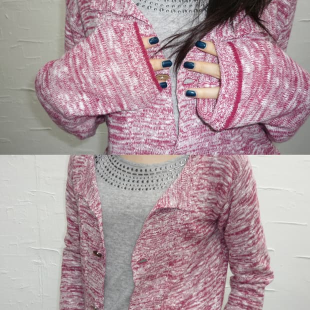 pink vintage cardigan