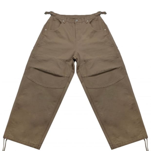 [M] MJD CANVAS 3D KNEE PANTS BEIGE 니 팬츠
