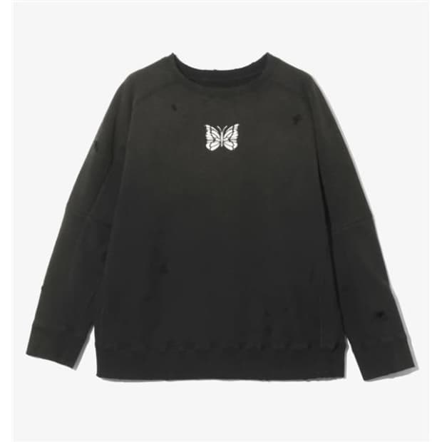 (XL) 니들스 25FW DECONSTRUCTED 맨투맨 스웻 셔츠 블랙