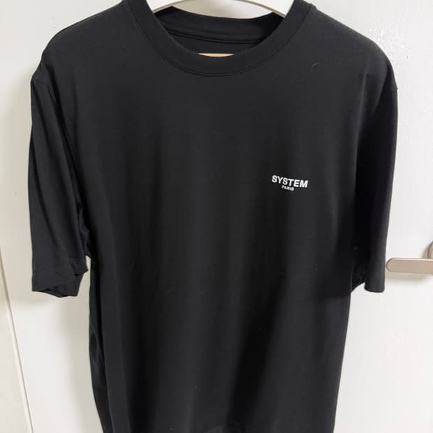 시스템옴므 반팔티셔츠 블랙