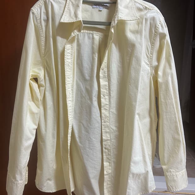 무신사 옥스포드 셔츠 레몬크림