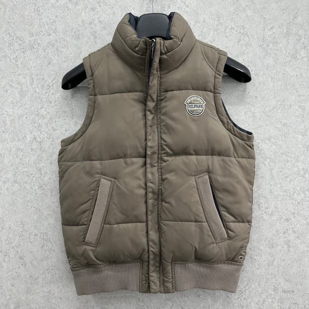 90 타미힐피거 여자 양면 리버서블 웰론 패딩조끼