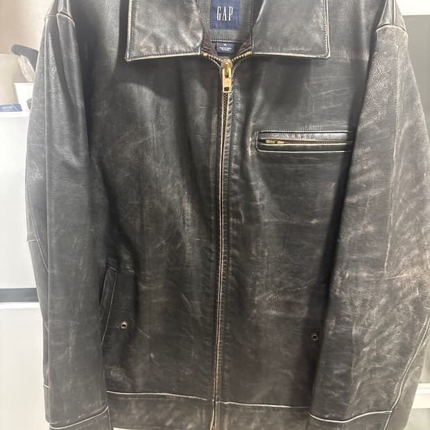 올드갭 래더자켓 xl 브라운