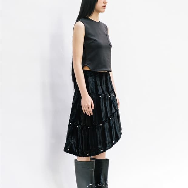 Unknown blue cosmo winter skirt