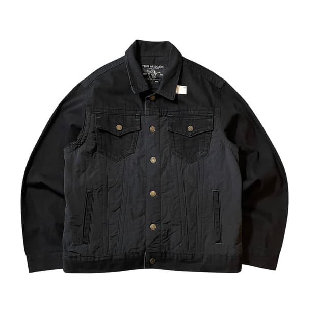 트루릴리전 데님 누빔 자켓