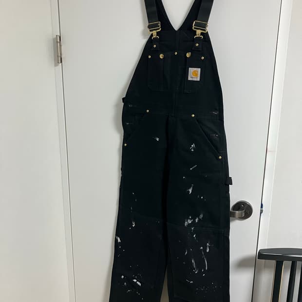 빈티지 페인트 칼하트 wip 오버롤