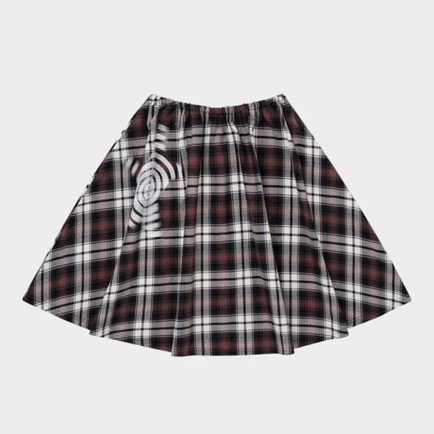 웹하우스 체크스커트