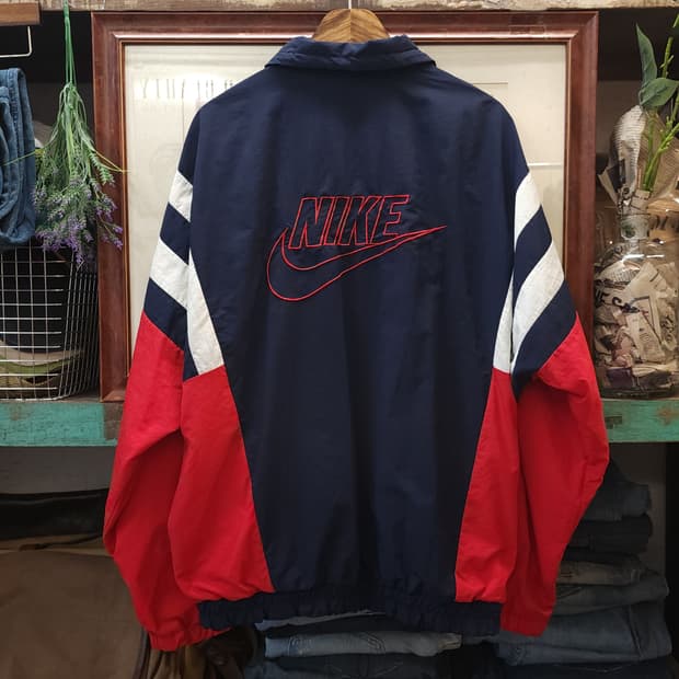 90s  나이키 엠브로이더리 레트로 집업자켓 바람막이 110