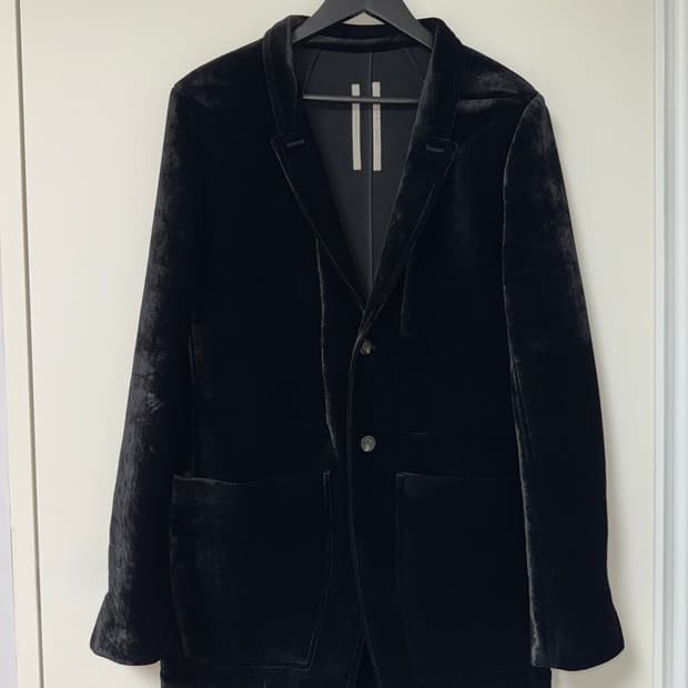 릭오웬스 22FW 리도 벨벳 자켓 W44사이즈