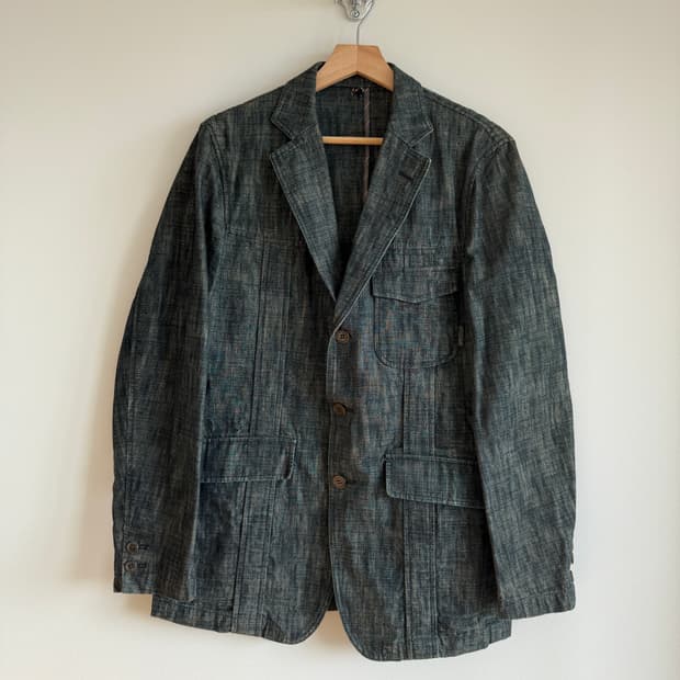 KAKA(kazutaka kato) 3버튼 데님 자켓