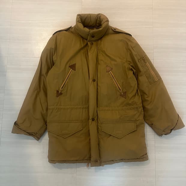 Henry laplaud 베이지 패딩 점퍼