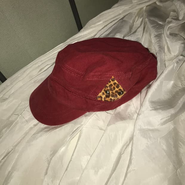 갸루 Y2k Vintage 호피 헌팅캡