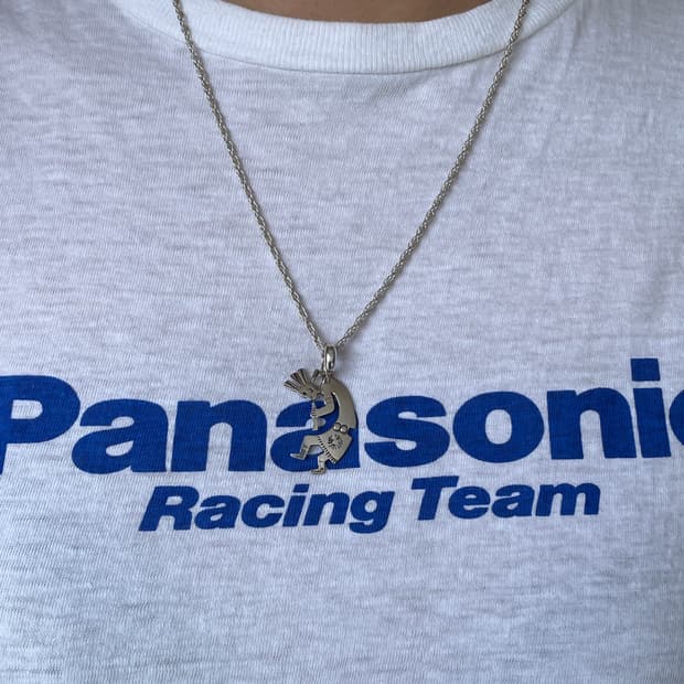 Vintage 925 Silver Kokopelli Necklace
