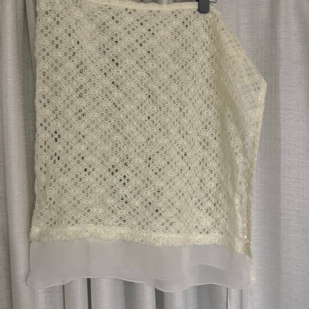 빈티지 랩 레이스 스커트