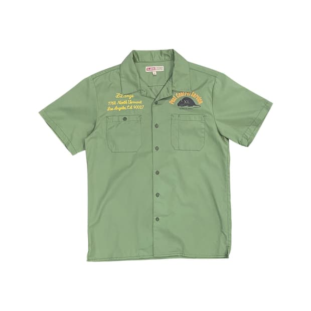 XLARGE 그래픽 자수 디테일 워크 반팔 셔츠