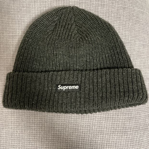 슈프림 헤더 루즈 게이지 비니 17 fw 블랙 