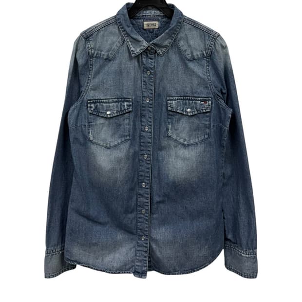 타미힐피거 여성 데님 긴팔셔츠